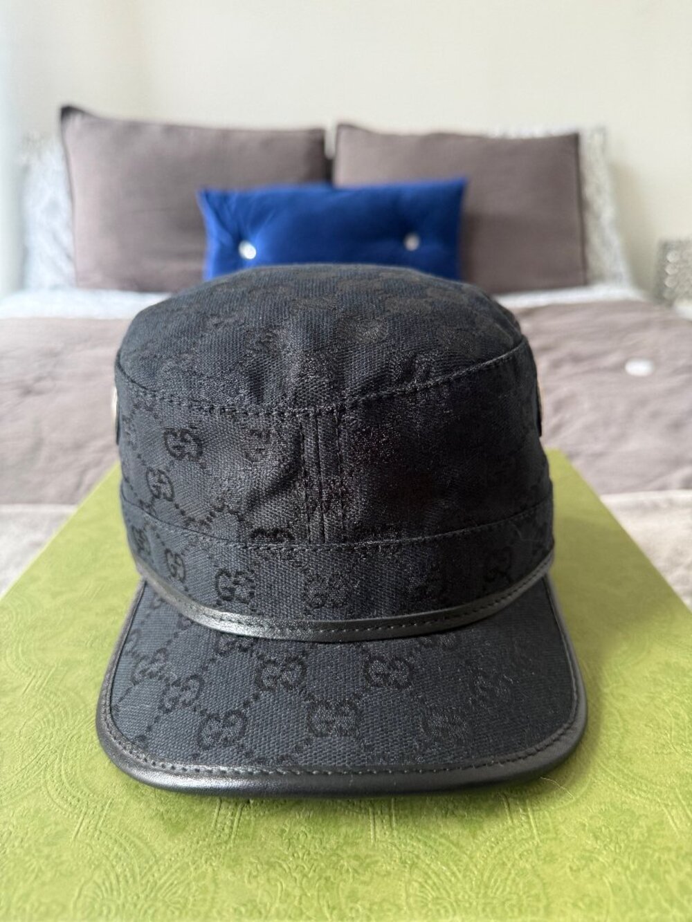 Gucci Monogram Military Cap